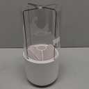 Toothbrush Holder with Cover 360 Rotating 4 Compartments Bathroom Toothpaste Electric Toothbrush Organizer, White