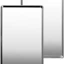 Commercial Quality Baking Sheet Pan Set, Natural Stainless Steel Cookie Sheet, Warp Resistant Nonstick Baker's Half Sheet Pan, Large Thick Cookie Tray Pans for Baking, Roasting(2 Pack, 20X14Inch)