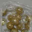 Sea Team Shatterproof Clear Plastic Christmas Ball Ornaments Decorative Xmas Balls Baubles Set with Stuffed Delicate Decorations (80mm/3.15 inch 20-Pack, Gold)