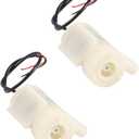 SIPYTOPF 2Pcs DC 3-5V USB Micro Submersible Mini Water Pump for Aquariums Fish Tank Pond Fountain Hydroponics Garden (White)