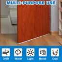 Pangda 2 Pcs Under Door Seal Door Bottom Seal 36 Long 1 3/4 Wide Strip Weather Stripping Sweep Draft Stopper Channel Replacement with Fins Weatherstrip Vinyl Draft Blocker for Exterior Interior Home
