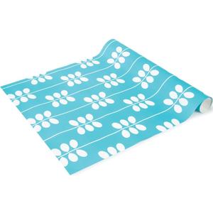 LockerLookz Locker Wallpaper - Blue Leaf Pattern