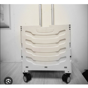 Travel Portable Mobile Storage Folding Handcart Roll Utility Heavy Duty ,Wite