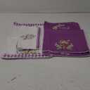 Peryiter 6 Count Easter Kitchen Dish Towel He is Risen Religious Cross Hand Towels 14 x 21 Inch Absorbent Purple Christian Easter Tea Towel for Bathroom Spring Holiday Farmhouse Home Kitchen Decor