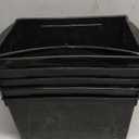 Storex Extra-Large Book Bin, Interlocking Plastic Organizer for Home, Office and Classroom, Black, (71130U06C) (Pack of 6)