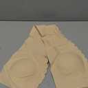 DEANGELMON Womens Strapless Bra Non-Slip Padded Bandeau Bras Front Closure Wavy Trim Seamless Comfortable Tube Top Bralette, Small, Beige