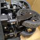 Navatiee 140L Collapsible Folding Wagon, Large Capacity Foldable Wagon with Silent All-Terrain Wheels, Utility Grocery Cart for Camping Shopping Outdoor, Black