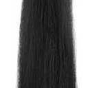 34-36 IN Long 1 LB Horse Tail Extension with Braided Horsehair Loop & Blunt Cut Bottom (Jet Black)