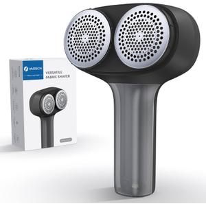 Electric Fabric Shaver,Rechargeable Lint Remover,Sweater Shaver,Dual Motors Drive and with Replaceable six-Blade Blades,LED Display,3-Speed,Lighting Assistance,for Clothes Couch Furniture