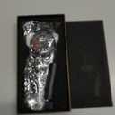 FANMIS Men's Fashion Racing Watch Creative 3D Spinning Car Wheel Rotating Design Stainless Steel Large Dial Skeleton Waterproof Watch, Suitable for Men and Car Enthusiasts (Leather Black Red)