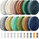 Solsew 12 Pcs 60 Yards Colourful Zippers for Sewing #5 Nylon Contrasting Colors Assorted Zipper by the Yard with 120 Sliders for Women Men DIY Tailor Bag Garment Crafts Supplies (Morandi Color)
