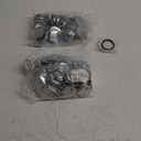 BEAMNOVA 100 Sets of Metal Button Supplies Blanks 44mm / 1.73 in (Approx. 1-3/4 inch) for Button Pin Maker Machine, Matte-Back Metallic Round DIY Badge Press Making Parts