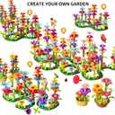 TEMI Toddler Toys Birthday Gifts for 3 4 5 6 7 Year Old Girls Boys, 91 PCS Flower Garden Building Toy STEM Educational Activity Preschool Toys for Kids Age 3-6