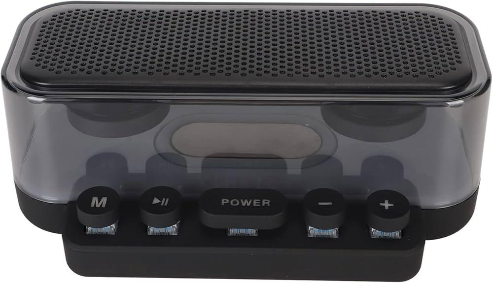 Bionic Clear Luminous Speaker W/FM BLK