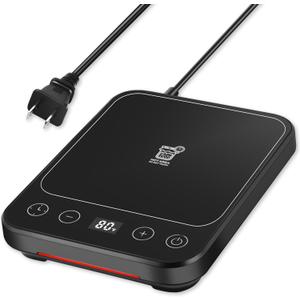 Sourdough Starter Warmer Heating Mat with Precise 1F Thermostat Control (70-100F), Auto Warming On/Off, 12-Hour Timer, Perfect for Home Baking (US 110v Plug)(Black)