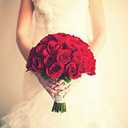 Laelfe 12 pcs Artificial Red Roses Flowers Long Stem Fake Silk Rose for Home Wendding Decorations (Red)
