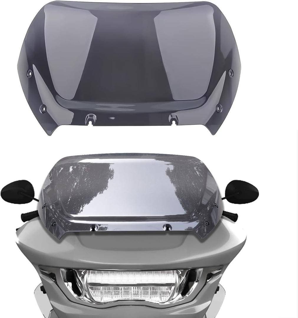 12" Wave Windshield Windscreen Compatible for Harley Road Glide CVO/SE FLTRXSE 2023 2024 FLTRX 2024 CVO ST FLTRXSTSE 2024 for 2023 2024 Road Glide Accessories, Smoke