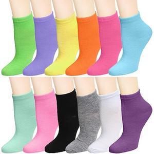 12 Pairs Women Novelty Ankle Socks Colorful ComfortSoft Lightweight Sports Athletic Socks
