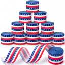 AmazingSpark 12 Rolls 4th of July Patriotic Crepe Paper Streamers, 394 ft Red White Blue Crepe Paper Rolls for Independence Day 250th Anniversary Memorial Day Party USA Theme Decor Backdrop DIY Craft