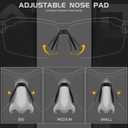 KAPVOE Sports Sunglasses Polarized Cycling Glasses Baseball Running Mountain Bike Triathlon Golf MTB for Men Women - K87 (07)