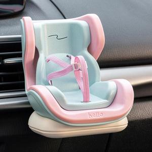 Doll car seat Compatible with 17cm Labu with Air Vent Clip and Desktop Display, Cute and Functional Car Ornament for Blind Box Doll Fans, Collectors
