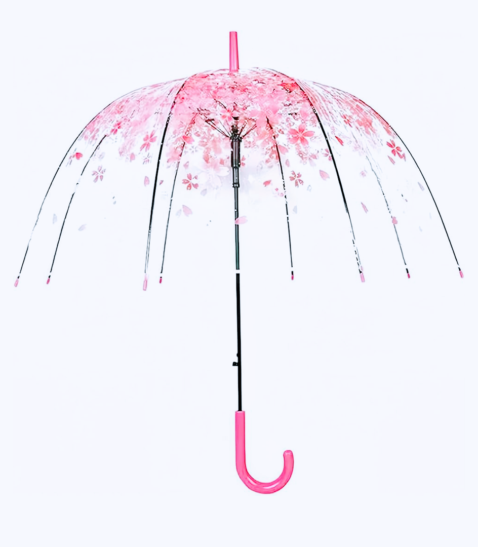 Clear Bubble Umbrella – See Through, Rain & Windproof Umbrella for Weddings, Prom, Graduation and Outdoor Events - Automatic Open, Crook Handle, Clear Dome