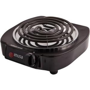 IMUSA USA GAU-80305 Electric Single Burner 1100-Watts, Black