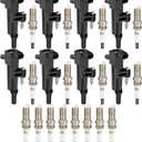 ECCPP UF601 8 ignition coils with 16 iridium Spark Plugs for Dodge Dakota Durango for Ram C1649 UF601 52-2061