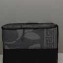 OLANLY Waterproof Outdoor Rug 6x9 ft, Outdoor Plastic Straw Rug with Flower Pattern, Reversible RV Mat for Patio, Camping, Balcony, Deck, Backyard, Black & Grey