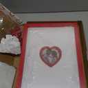 Wedding Guest Book Alternative for Reception with Hearts Guest Book Wedding Reception a Frame Sign Decor Books Recuerdos para Boda Baby Scrapbook Wooden Frames (Blue) (Red)