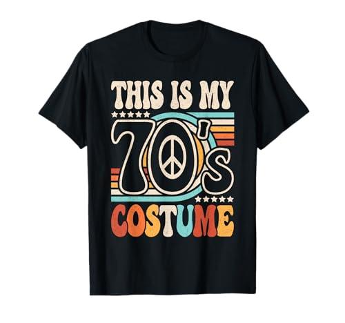This Is My 70's Costume 70s Party Outfit Groovy Hippie Disco T-Shirt Size 3XL