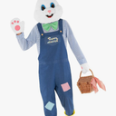 Morph Easter Bunny Costume Adult Rabbit Mascot Dungarees Suit for Easter Costumes Celebrations and Events