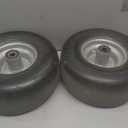 RONPOW 13x6.50-6 Flat Free Lawn Mower Tires and Wheel, 13x6.5-6 Solid Front Tire for Zero Turn Lawnmower, Universal 3/4", 5/8" and 1/2" Bearings, 500Lbs Load, 5.51"-7.91" Hub Spacers, 2Pack Gray