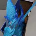 Discovery Frost-Breathing RC Dragon with Smoke Breath, Walking, Wing Flapping, Realistic Roaring Sounds| Light-Up Large Dinosaur Toy| Remote Control Robot Dino Mythical Creature|Kids Boys Gift| Age 6+ (Blue)