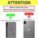 2 x Case Compatible with 10.9 Inch Nubia RedMagic Gaming Pad Pro Tablet, Includes a Screen Protector - Ultra Clear Soft Flexible TPU Cover,Transparent.