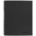Cambridge Limited Business Notebook, Meeting Format, Legal Ruled Paper, 8-1/4" x 11", 80 Sheets, Flexible Soft Touch Cover, Wirebound, Gray (06132)