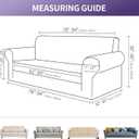 Joccun Stretch Couch Cover Slipcovers, 1-Piece Sofa Covers for 3 Cushion Couch Spandex Jacquard Washable Furniture Protector Cover for Living Room,Kids,Pets(Sofa,Niagara)