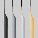 5 Pack Finger Pulls for Cabinets, Streamlined Long Concealed Handle for Home Kitchen Door Drawer Cabinet, Mount Finger Edge Tab Pull Aluminum (Black,300mm/11.81" Overall Length)