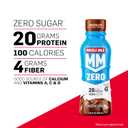 Muscle Milk Zero Protein Shake, Chocolate,20g Protein, Zero Sugar, 100 Calories, Calcium, Vitamins A, C & D, 4g Fiber, Energizing Snack, Workout Recovery, Packaging May Vary,11.16 Fl Oz (Pack of 12) (EXP 05/14/26)