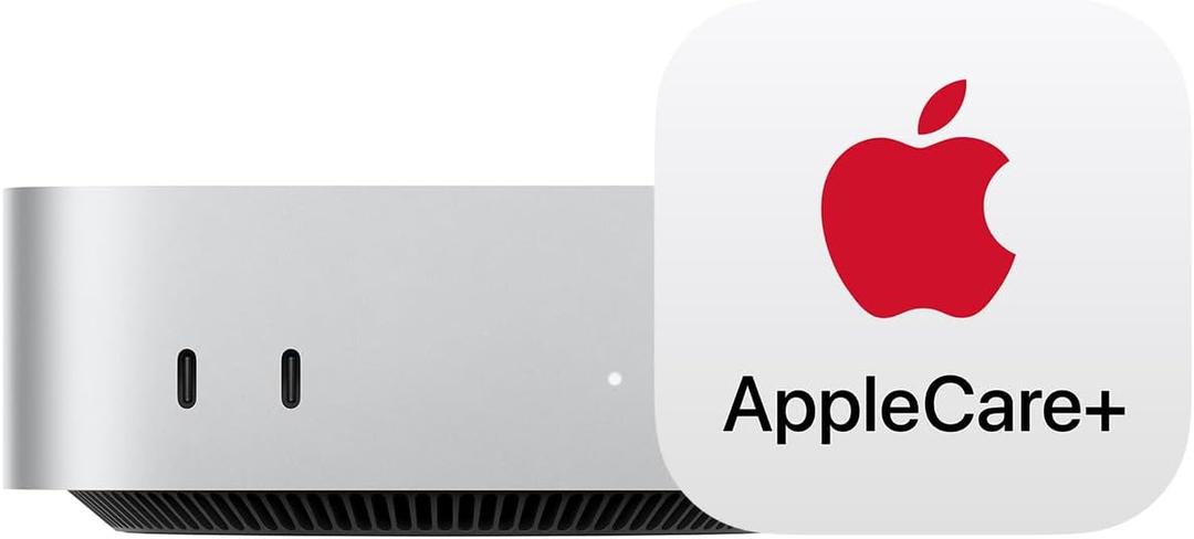 Apple 2024 Mac mini Desktop Computer with M4 chip with 10core CPU and 10core GPU: Built for Apple Intelligence, 16GB Unified Memory, 512GB SSD Storage with AppleCare+ (3 Years)