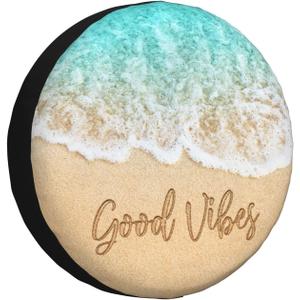 17 Inch Spare Tire Cover Weatherproof Sun Protection Wheel Tire Cover Universal Fit Trailers RV SUV Truck Camper Travel