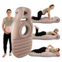 Toggloo Inflatable Pregnancy Pillow, Full Body Maternity Airbed/Float with Hole for Tummy, The Best Pregnancy Pillow for Sleeping Prone, Maternity Pillow and Pregnancy Must Haves, Gray
