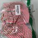 Herseas Women's Tie Shoulder Bikini Sets 2 Piece Striped Swimsuits High Waisted Bathing Suits (Red, M)
