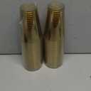 12 oz Clear Plastic Cups Disposable Gold Plastic Cocktail Glasses 50 Pack Drinking Disposable Wine Cups for Party Birthday Wedding Graduation