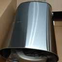 iTouchless 13 Gallon Oval Touchless Sensor Trash Can with Odor Filter, Fingerprint-Proof Stainless Steel, 50L Automatic Kitchen Garbage Bin, Smart Hands-Free Motion Lid, Quiet Soft-Close