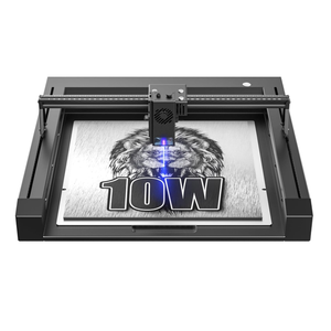 IWECOLOR Laser Engraver Machine 10W Output Power, 72W DIY Laser Engraving Machine 0.06mm High Precision Laser Cutter and Engraver for Wood and Metal, Paper, Acrylic, Glass, Leather etc, 14.9" x 14.9"