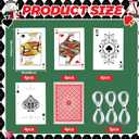 Soulchen 20 Pcs Wonderland Tea Party Decoration Hanging Wonderland Poker Cards Garland Decoration Background for Birthday Baby Shower Party Supplies