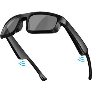 Smart Glasses, Polarized Bluetooth Sunglasses, Built-in Mic & Speakers, Voice Assistant, UV Protection Audio Sun Glass