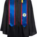 Belize Flag Graduation Stole Sash,Belize Flag Graduation Shawl Sash Stole Wraps Scarf For International Study Pride Women Men