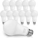 UNILAMP A21 Bright Light Bulbs, 150-200W Equivalent LED Bulbs, Daylight White 5000K, 2500 Lumens, E26 Medium Base Bulb, Non-dimmable, 23W LED Light Bulbs for Bedroom Living Room Home Office, 12-Pack
